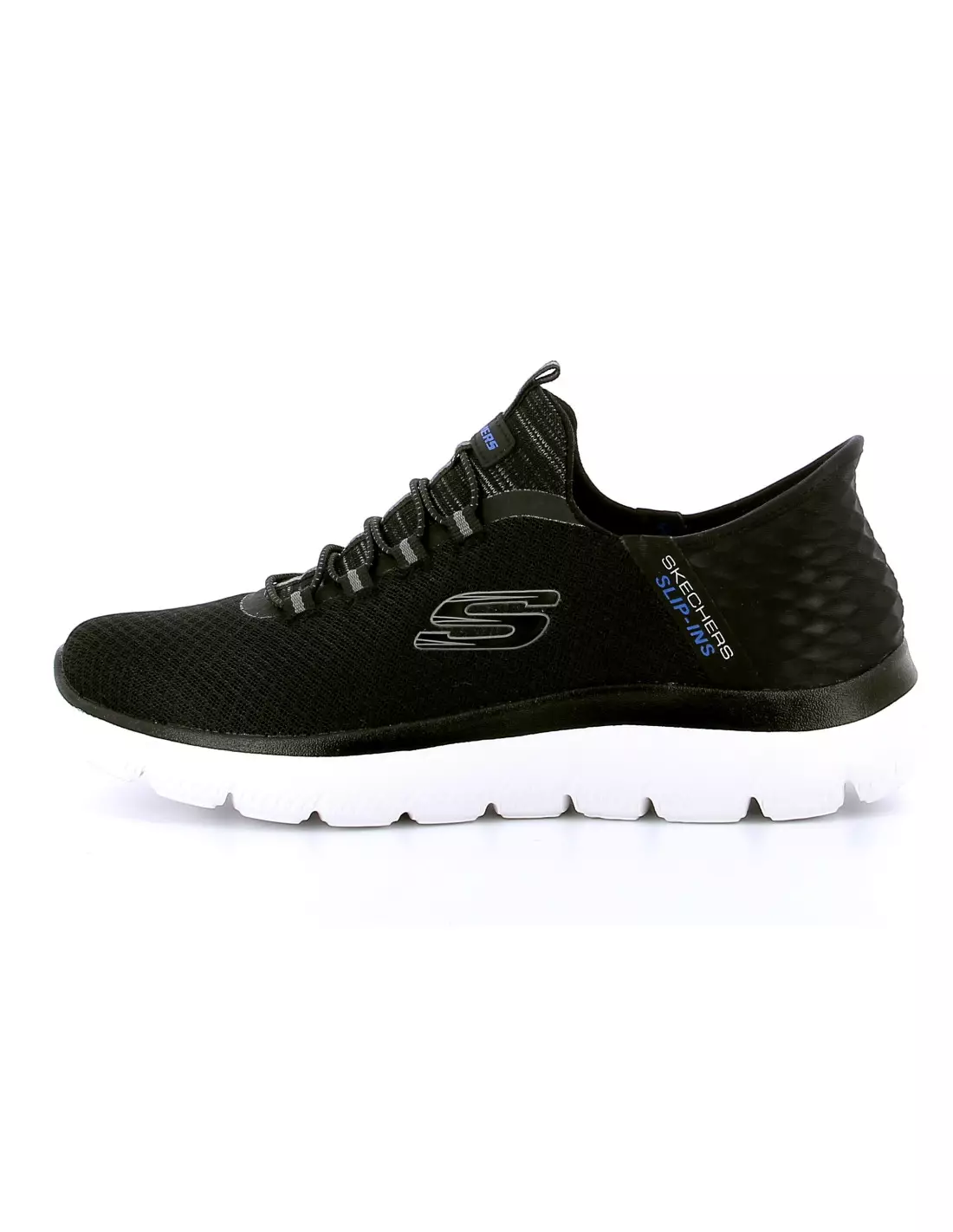 SKECHERS SLIP - INS SUMMITS - Baskets BLACKMESH/TRIM