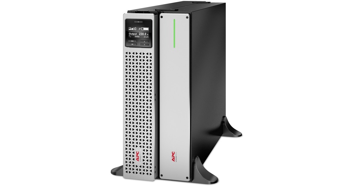 APCSmart-UPS Li-Ion SRTL3000RM4UXLI-NC Noodstroomvoeding ups  (3000VA, 6x C13, 2x C19, USB, Rack/tower convertible, long runtime, NMC)