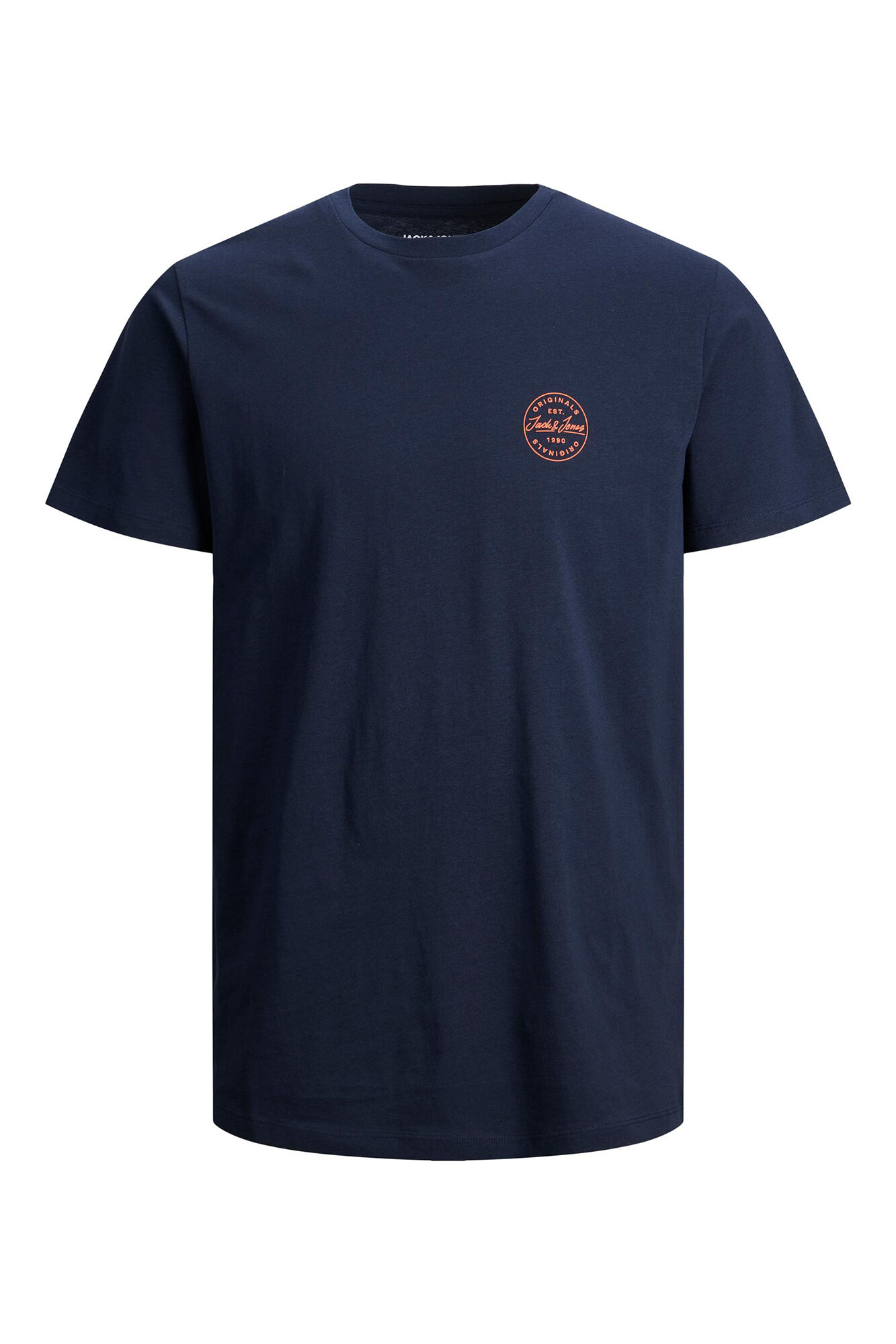 Camiseta de manga curta com logo - azul marinho