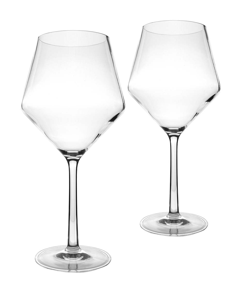 Bo-Camp Tritan 600 ml set van 2 rodewijnglazen