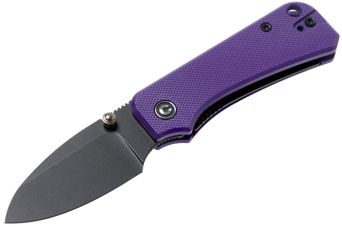 Civivi Baby Banter C19068S-4 Purple G10, Black Stonewashed zakmes, Ben Petersen design
