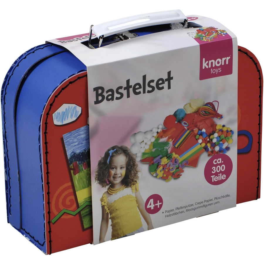 knorr toys® Bastelkoffer Arts & Crafts300-tlg. blau
