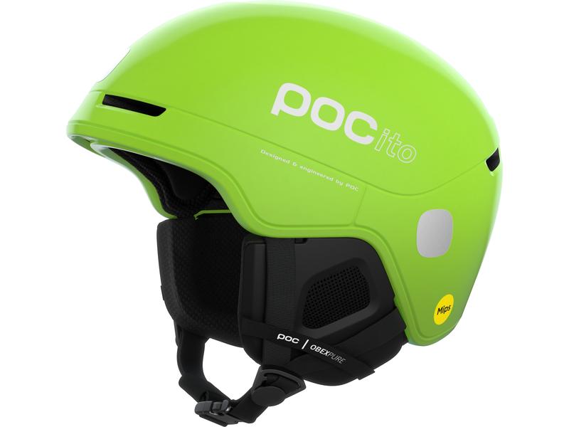 POC Helm POCito Obex MIPS Fluorescent Yellow/Green, M-L Kinder-Skihelm