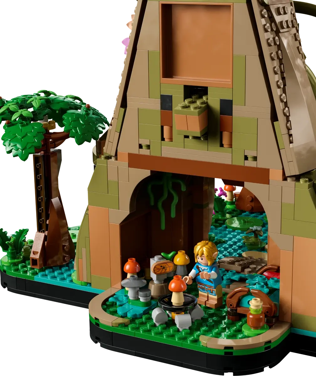 (2500-tlg. Set) The Legend of Zelda Klemmbausteine Spielzeug Building Modell Bausatz (77092) Lizenziert - Deku Baum 2in1
