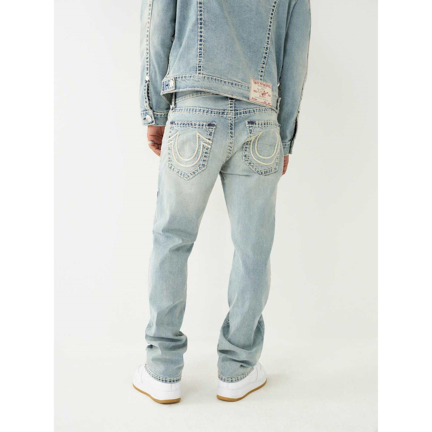 True Religion TR Super T Rope Stitch Straight Jeans Mens