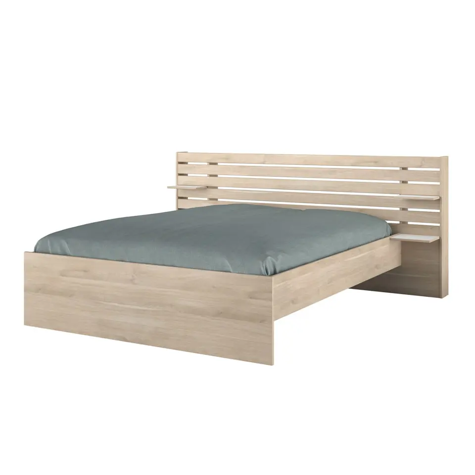Bed Evi - eikenkleur - 180x200 cm