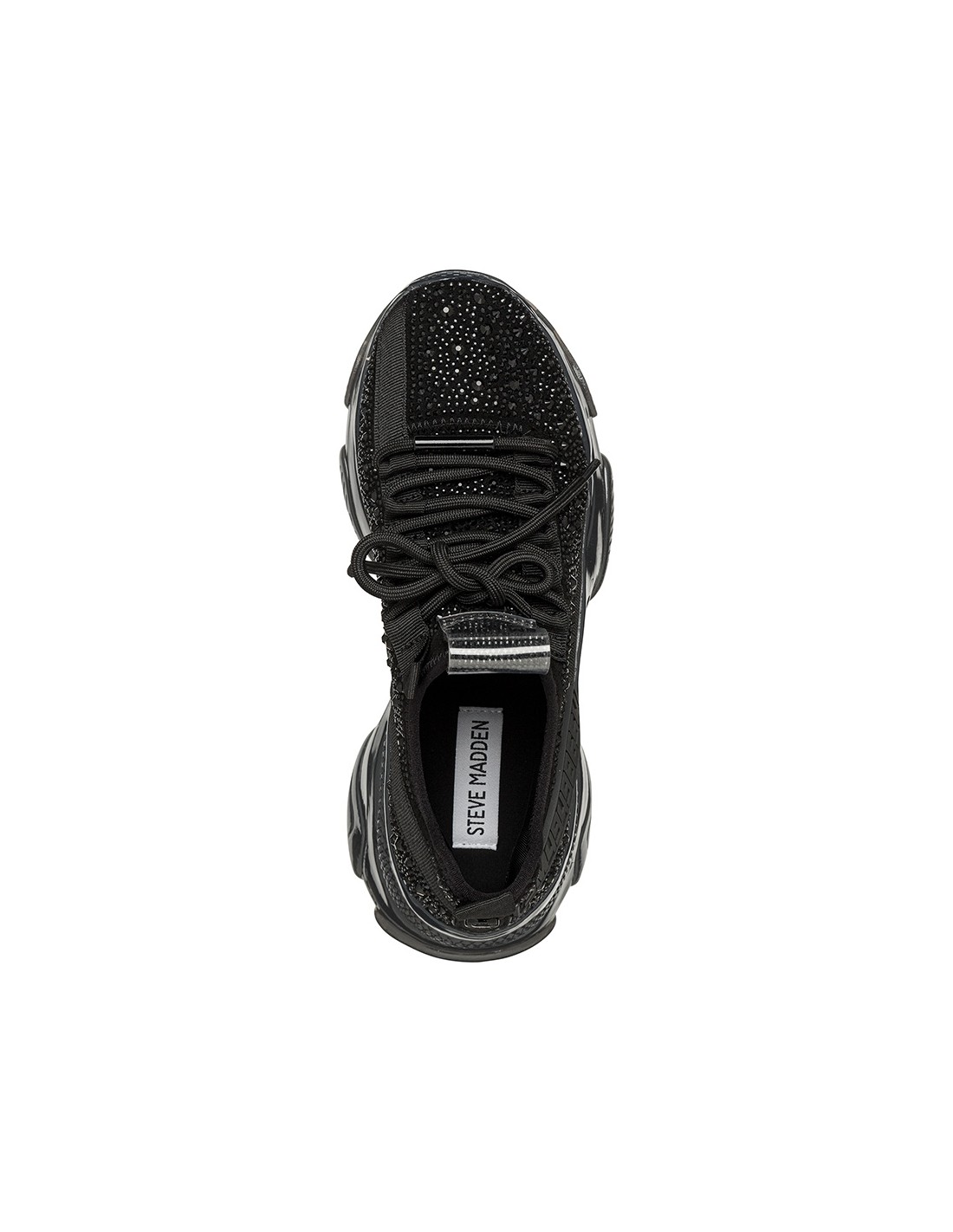 steve madden baskets de ville femme maxima-r sneaker noir