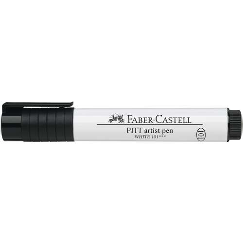 FABER-CASTELL Pitt® artist pen Tuschestift weiß, einzeln