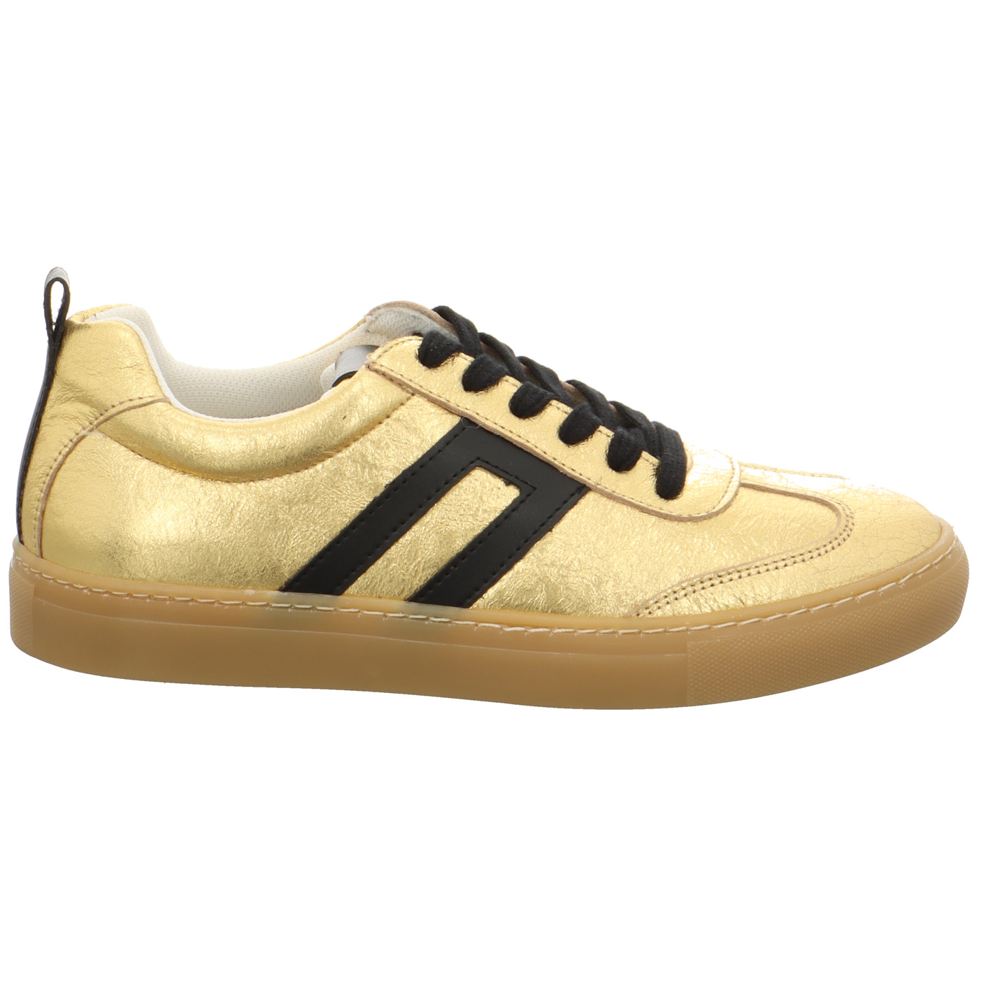 Schnürschuh gold