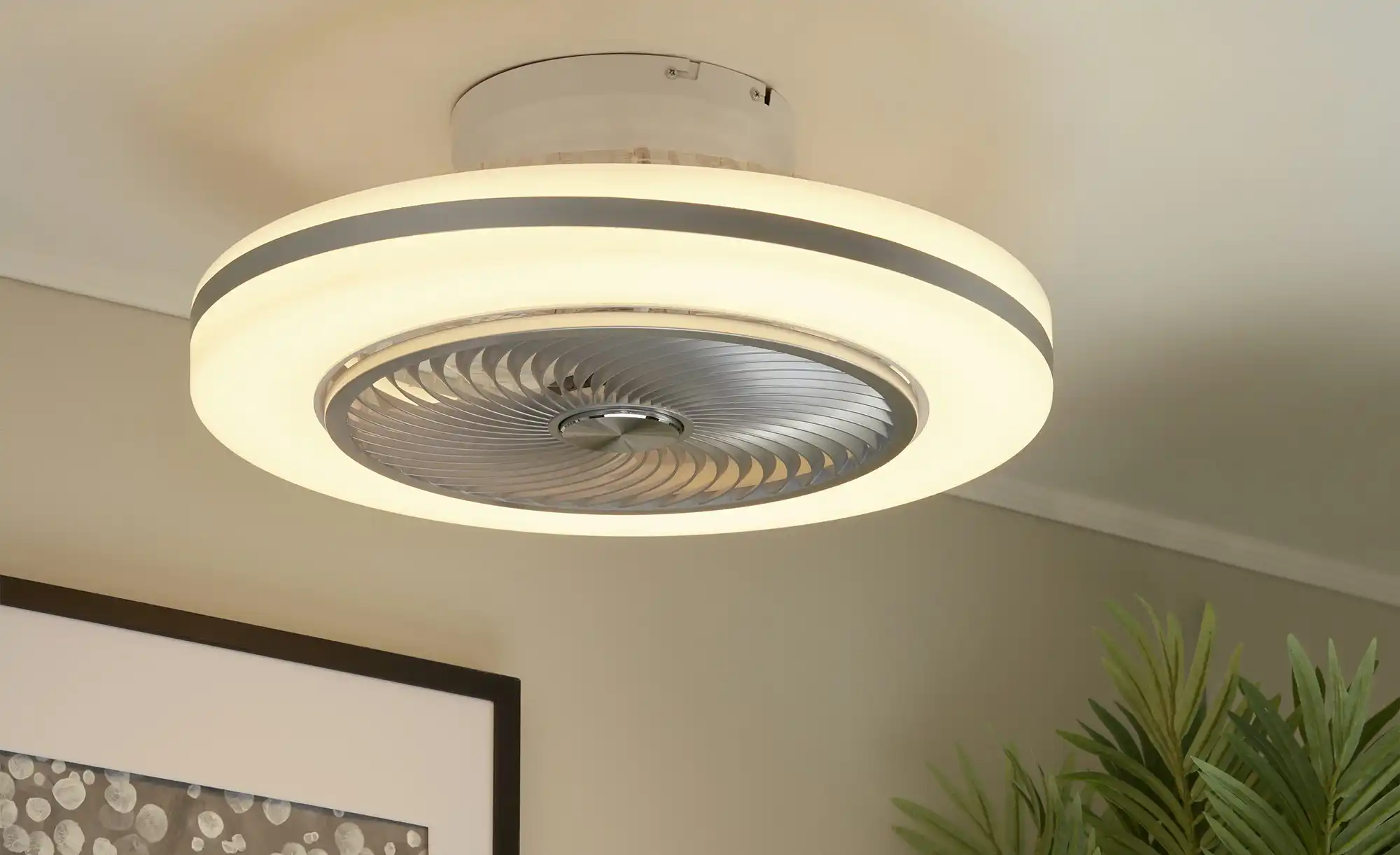 KHG Smart-Home Deckenventilator, weiß