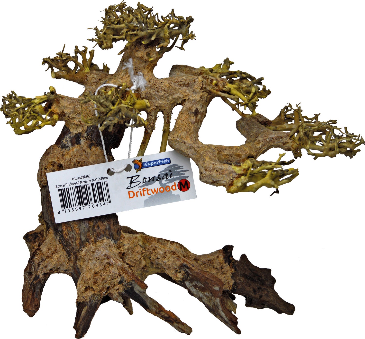 SuperFish aquarium decoratie bonsai boomstam bruin M 24 x 16 x 20 cm