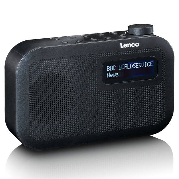 Lenco draagbare DAB+/FM radio PDR-016 met Bluetooth - zwart