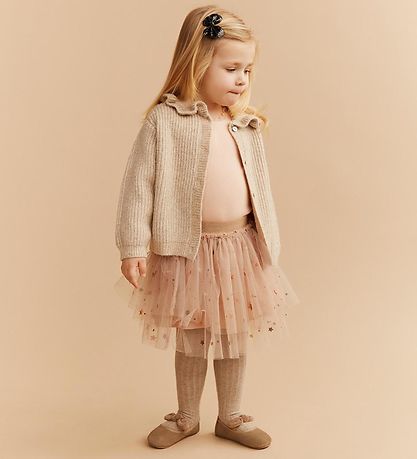 Sofie Schnoor Cardigan - Strik - Uld - Ecru Melange