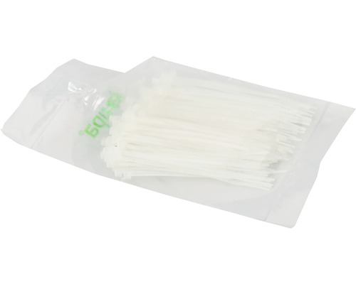 Haupa 262502 Kabelbinders 100x2,5 mm Nylon transparant 100 stuks