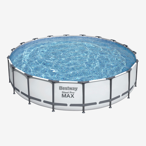 Piscina tubular Bestway Steel Pro Max 549x122 cm acima do solo com bomba de filtro de cartucho de 5.678 L/h