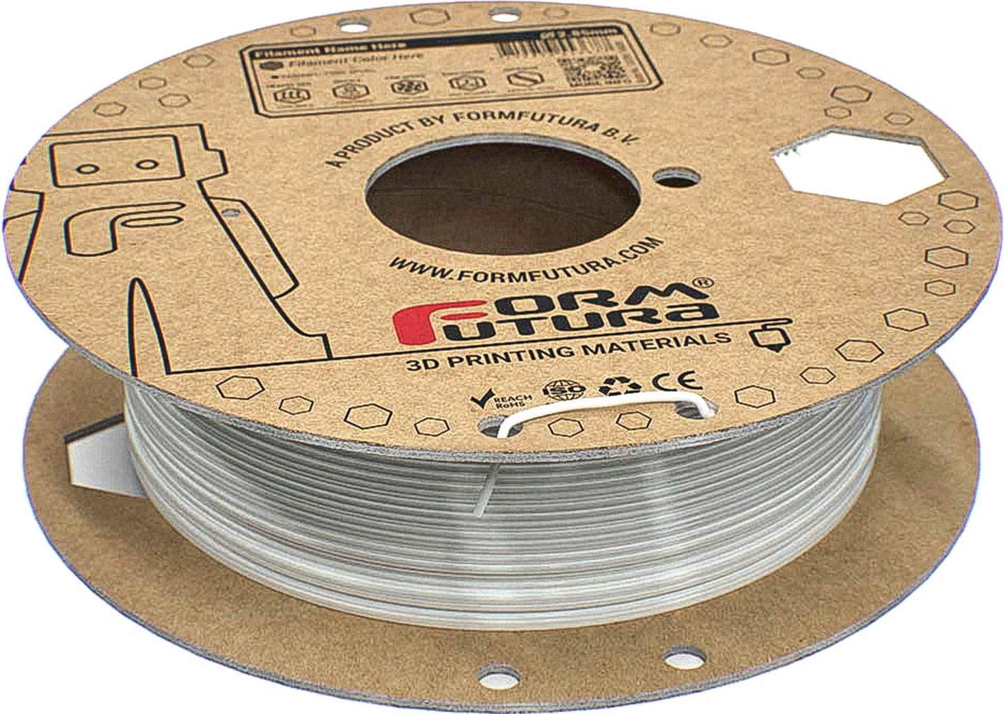 FormFutura  STYX PA6 Signal White, 1,75 mm / 500 g    Nylonfilament mit geringem Verzug & hervorragender Schichthaftung