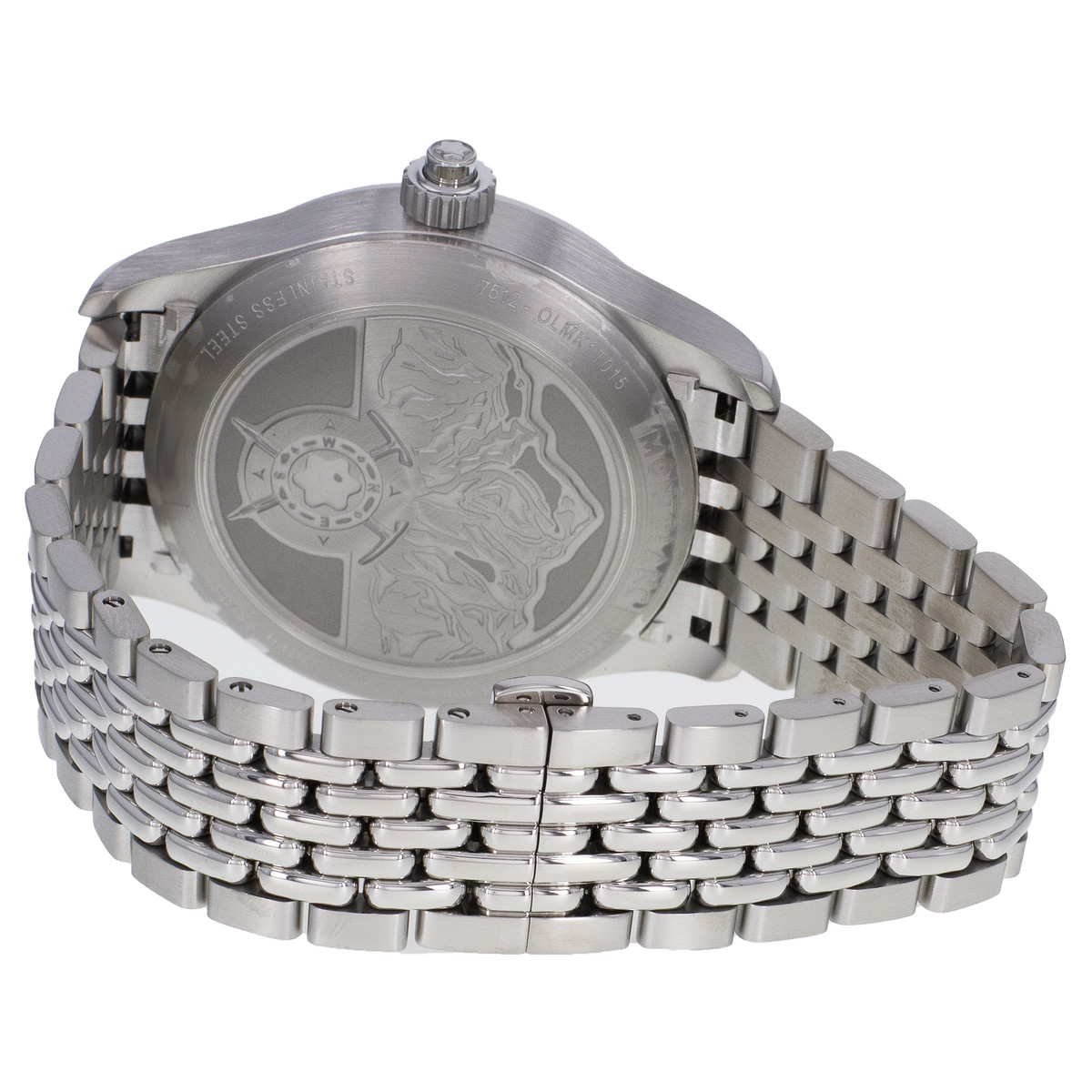 Montre d'occasion MONT BLANC 1858 acier homme