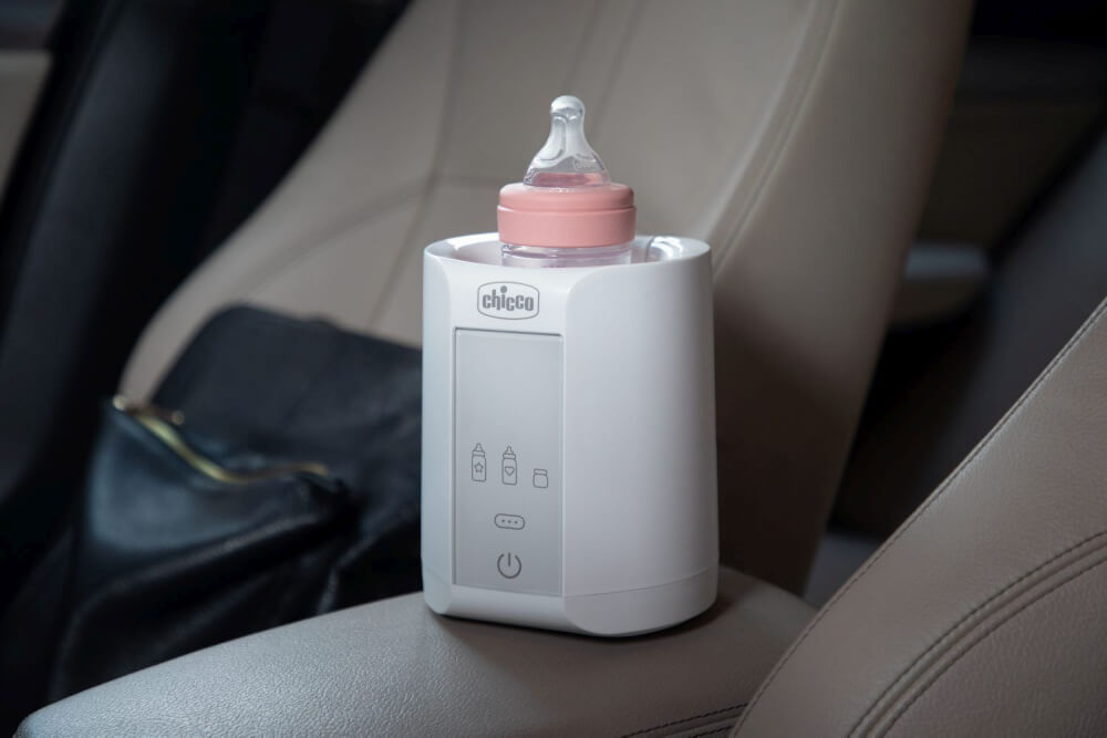 Fläschchenwärmer für Zuhause und Unterwegs mit Adapter für Den Zigarettenanzünder Im Auto