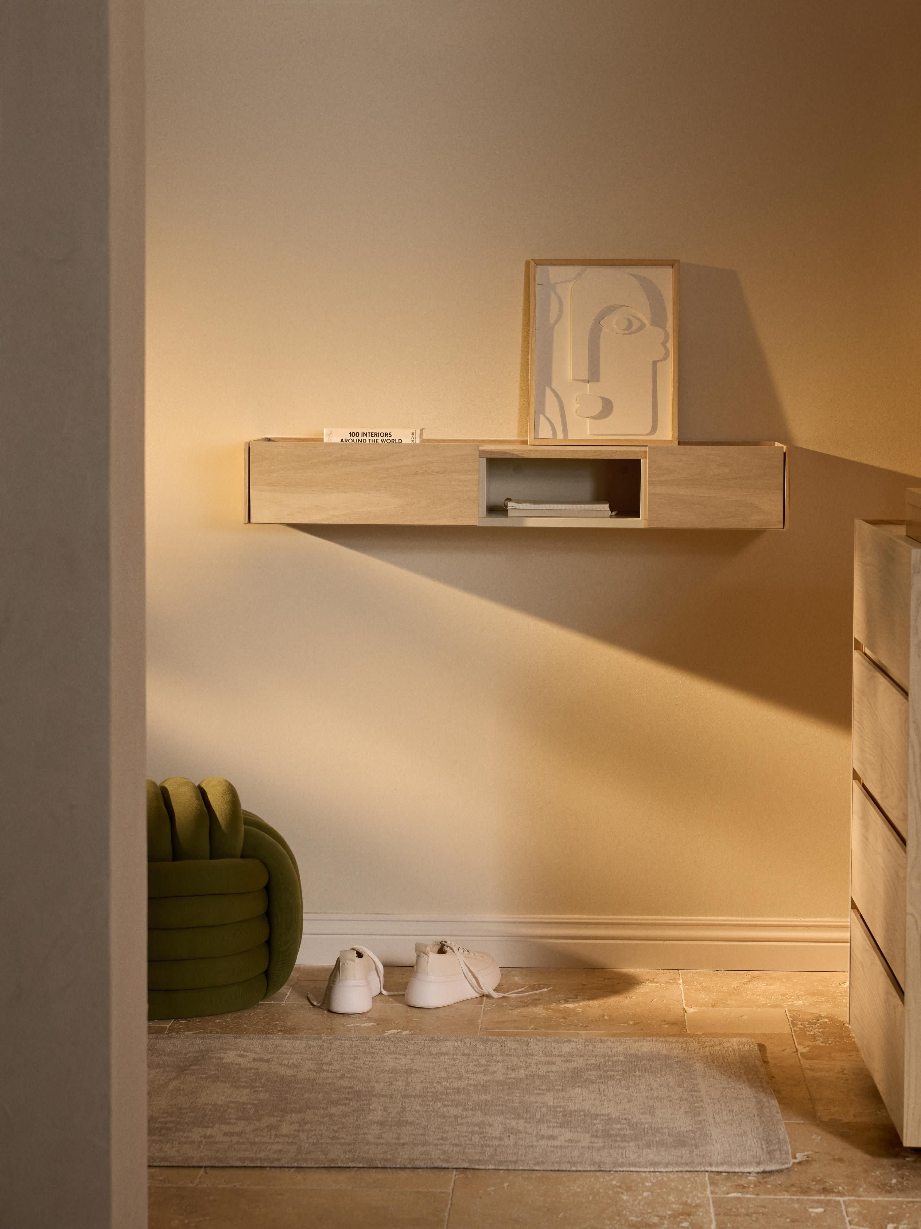 Houten wandconsole Larsen