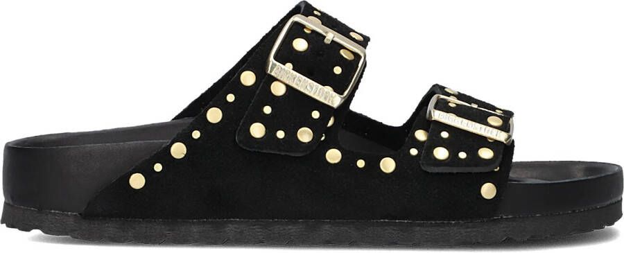 BIRKENSTOCK Slippers Dames Arizona Rivet Maat: 40 Materiaal: Suède Kleur: Zwart