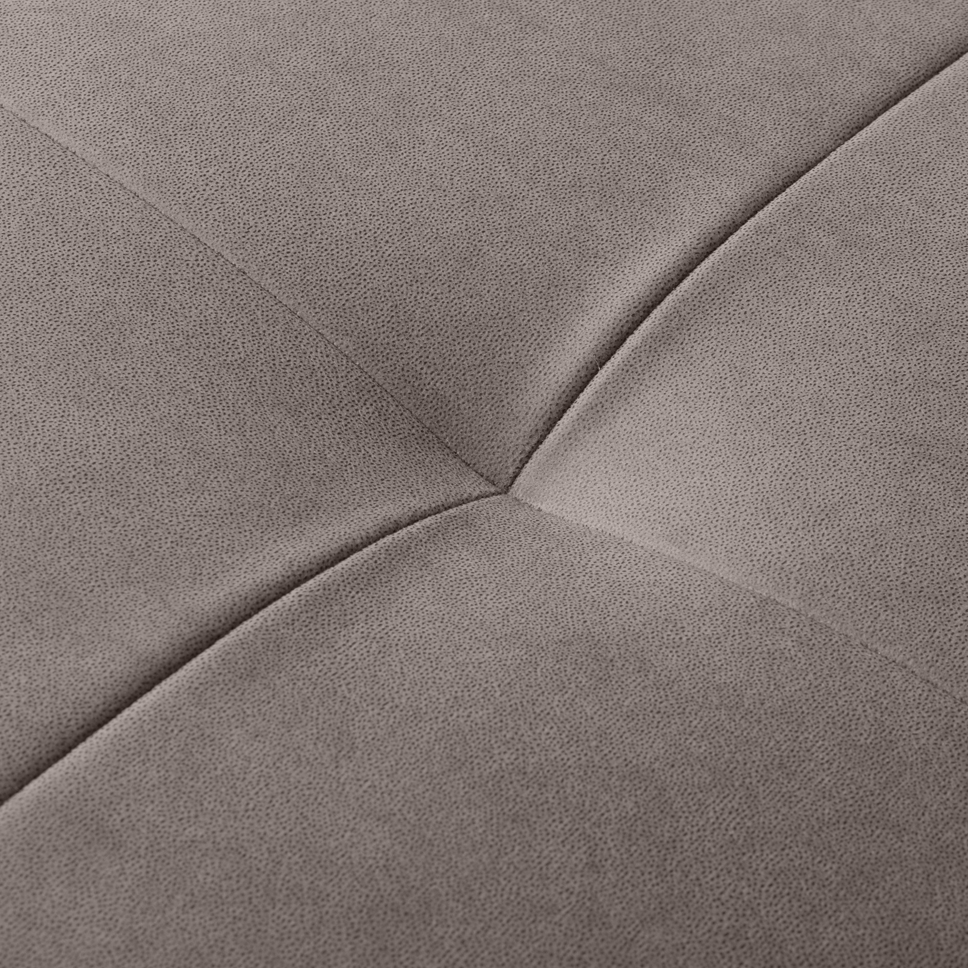 Ecksofa - grey - Velvet - Liegefunktion und Staukasten - Recamiere rechts