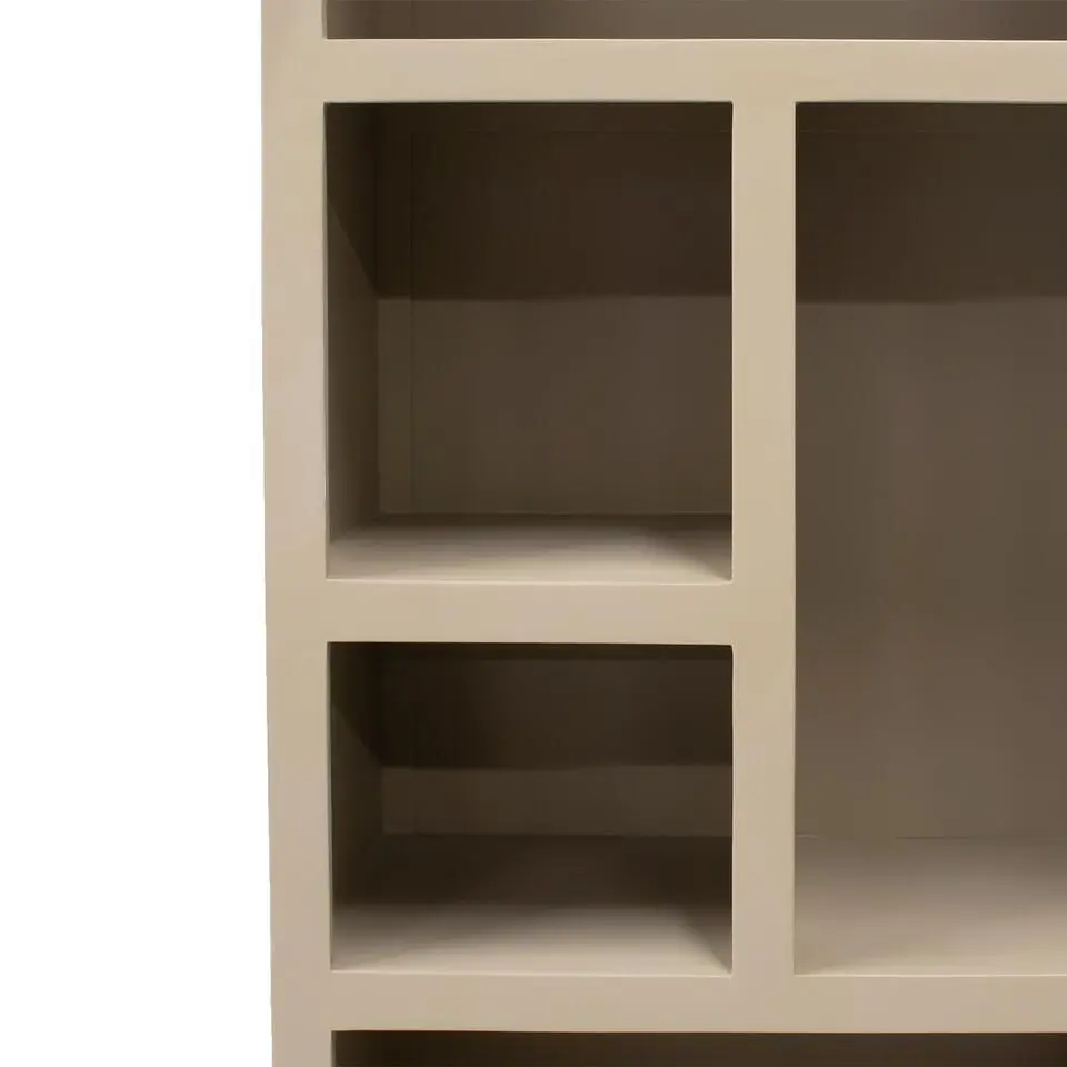 Wandkast Hardhout Beige - 80x45x220cm - Xander