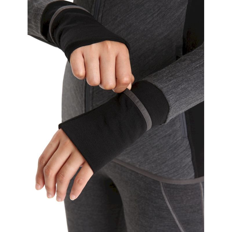 Descender LS Zip - Polaire en laine mérinos femme