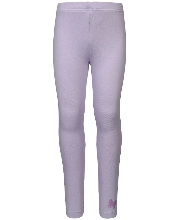 Leggings LYNFORD mit Glitzer-Schmetterling in flieder
