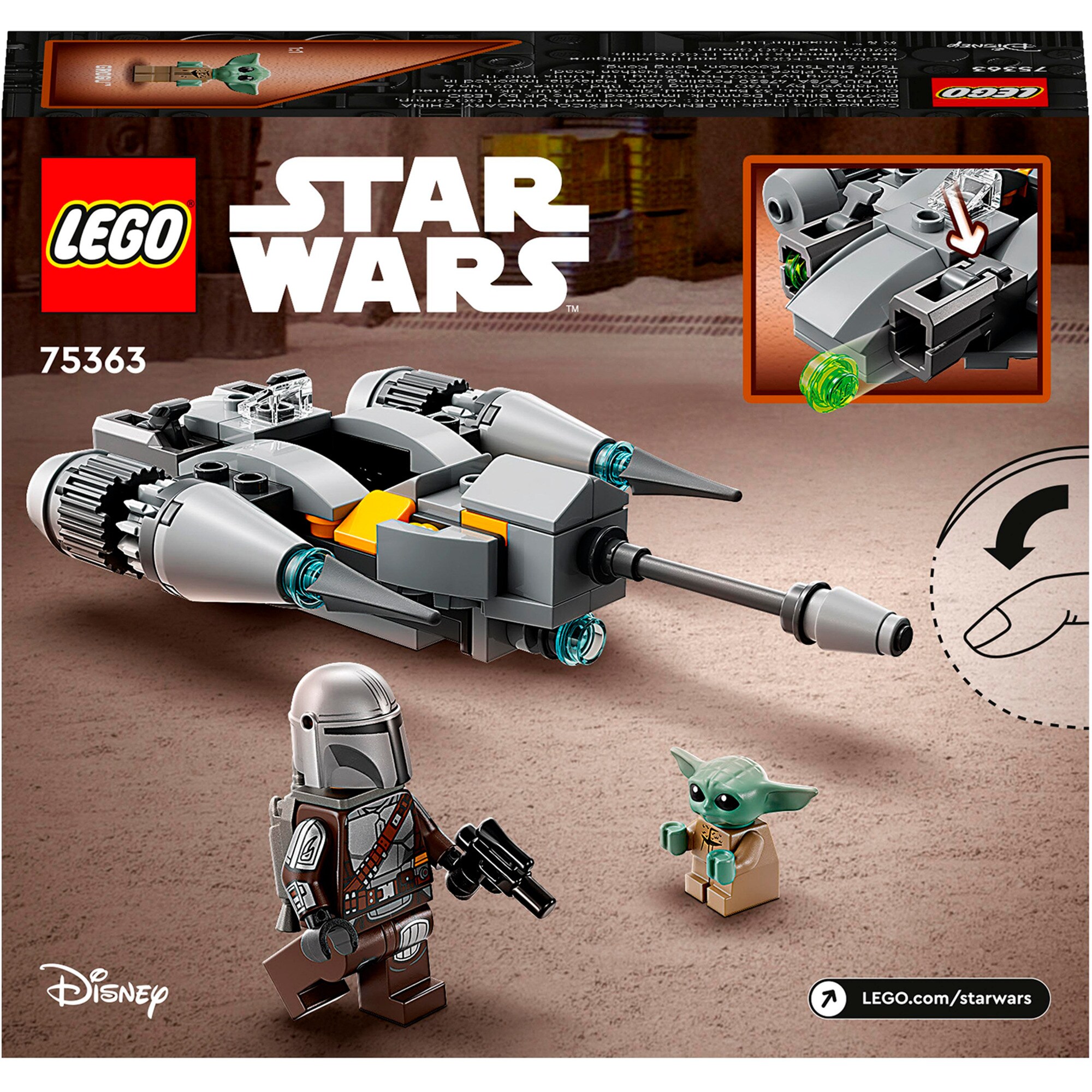 LEGO Konstruktionsspielzeug Star Wars N-1 Starfighter des Mandalorianers - Microfighter