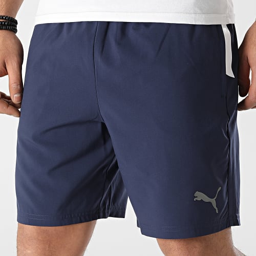 Short Jogging A Bandes Team LIGA Sideline 657263 Bleu Marine