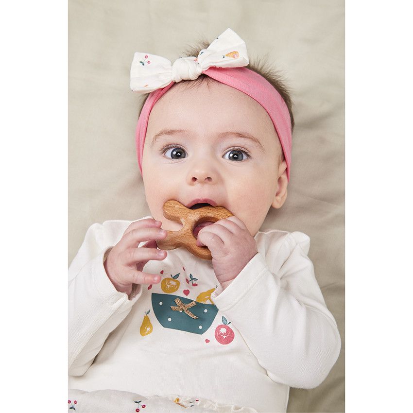 Robe 2 en 1 en jersey pour bébé fille - Ecru