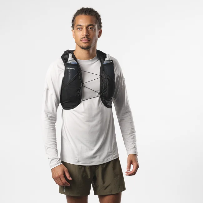 ACTIVE SKIN 8  Veste d'hydratation de running unisexe avec flasks incluses