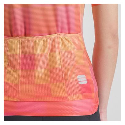 Maillot Manches Courtes Femme Sportful Rocket Orange/Jaune