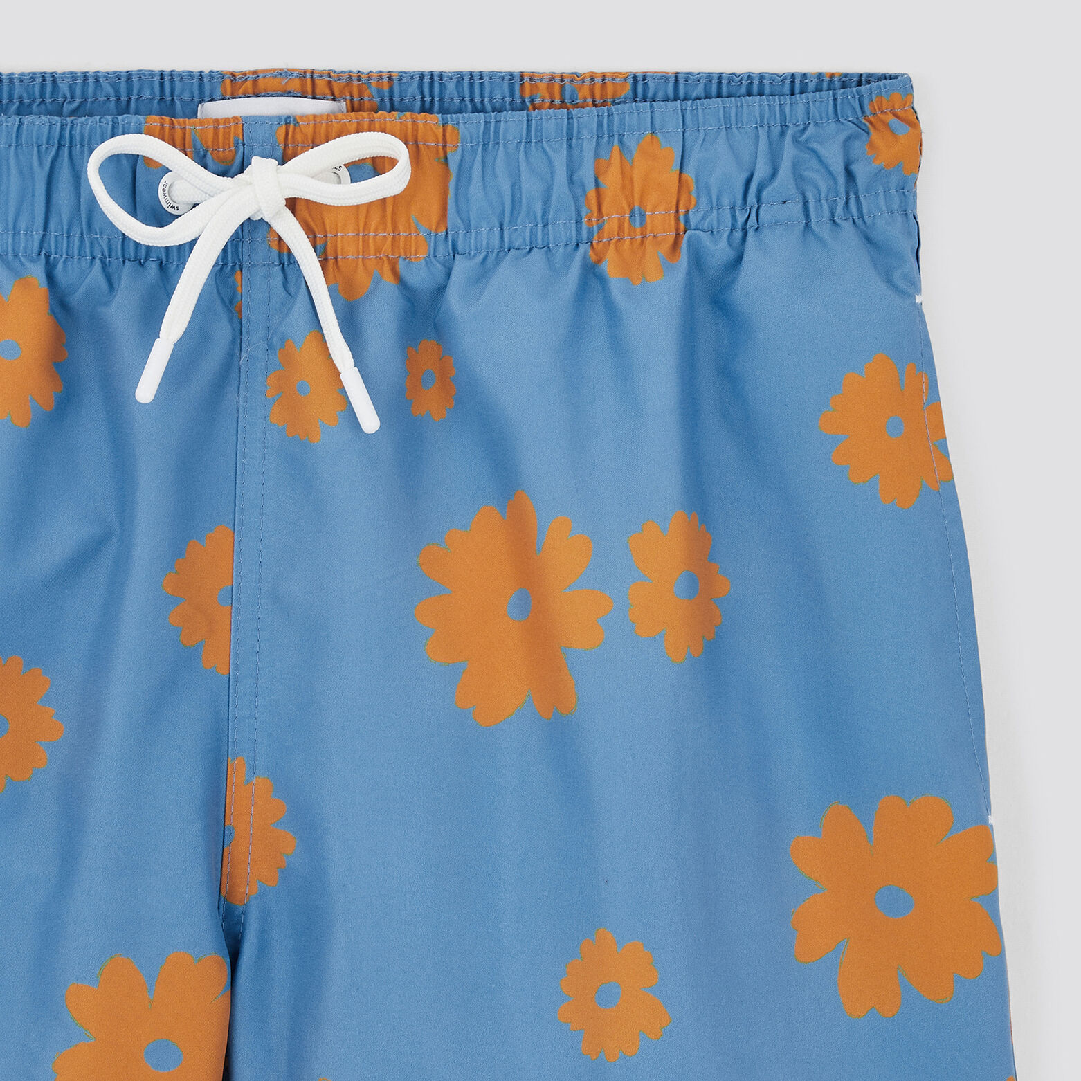Maillot de bain imprimé floral Bleu