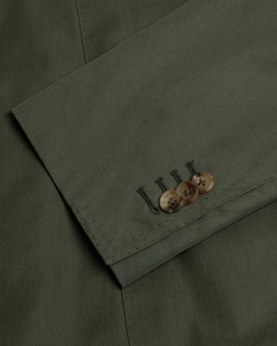 Orazio Luciano Cotton Suit Green 50