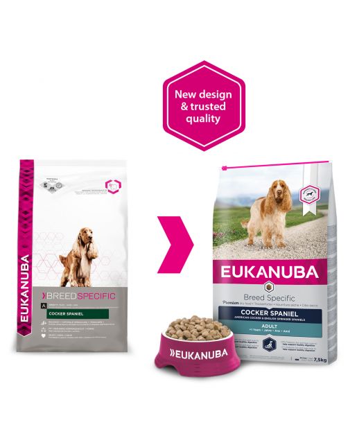 Eukanuba Adult Cocker Spaniel - Hondenvoer - Kip 7.5 kg