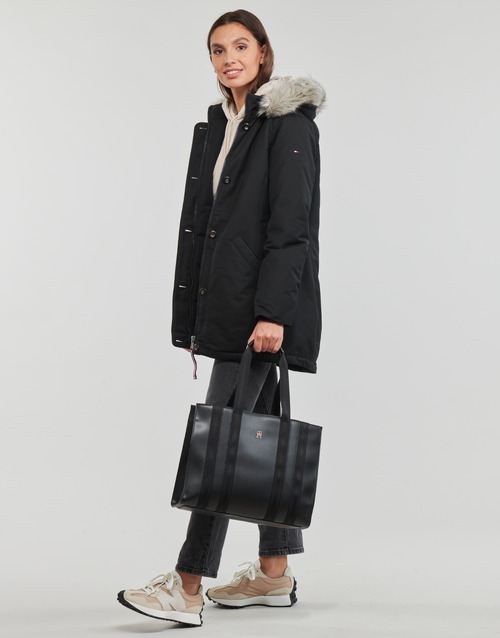 Tommy Hilfiger - PADDED PARKA WITH FUR - Noir