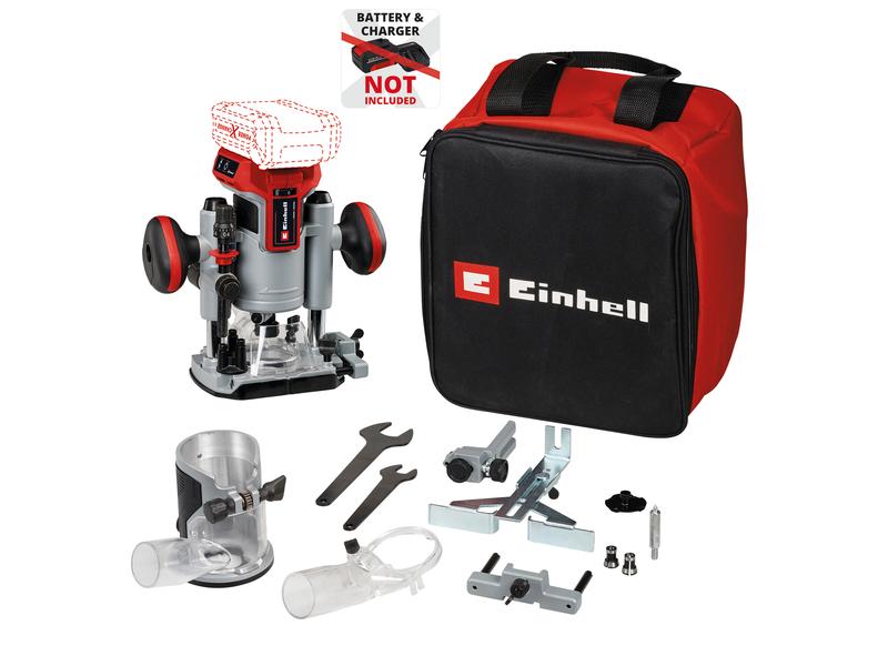 Einhell Professional Akku-Oberfräse /-Kantenfräse TP-RO 18 Akkubetriebene Kantenfräse / Oberfräse mit Brushless Motor