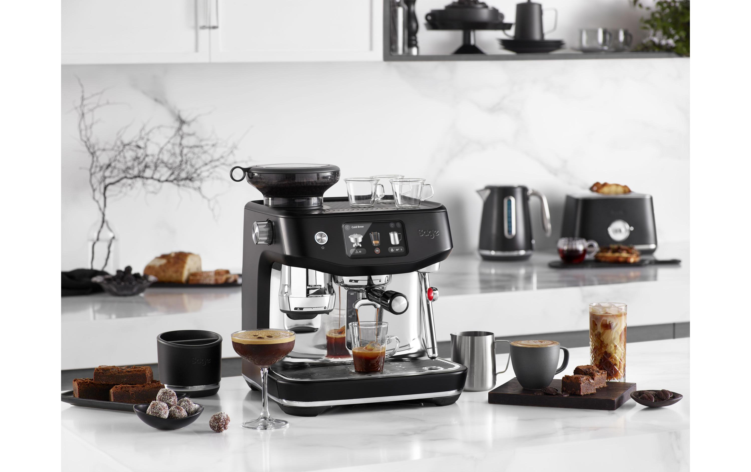 Siebträgermaschine Oracle Jet SES985 Trüffelschwarz<br>Espressomaschine