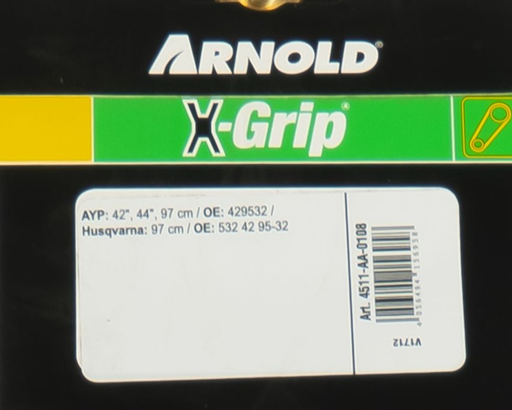 Courroie hexagonale x-grip de type aa 108