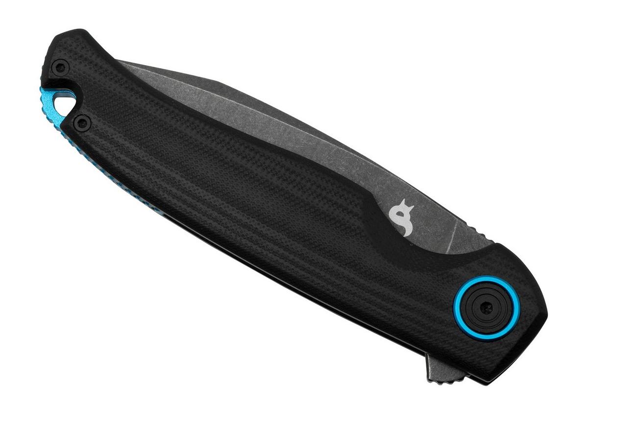 Black Fox Argus BF-760 Blackwashed D2 Black G10 handle, zakmes