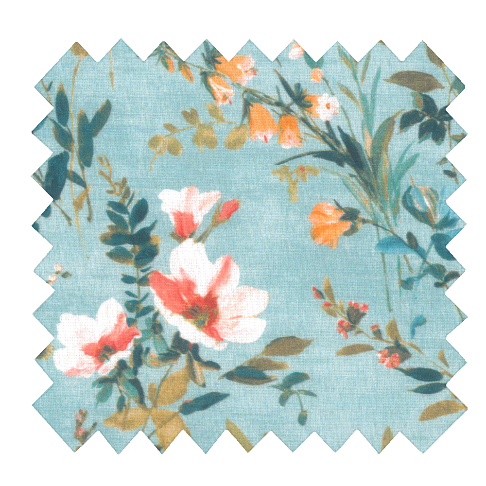 Tissu Coton Au Mètre Fleuri Vintage Ex1052