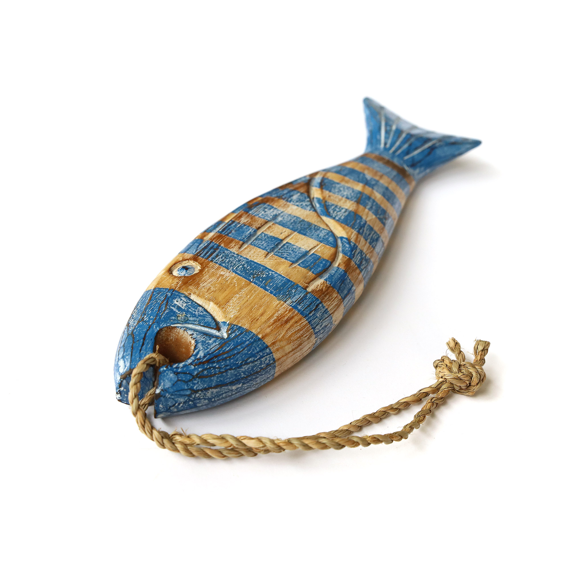 Figur 'Fisch' blau, H 40 cm, B 10 cm, L 3 cm von fischer's lagerhaus