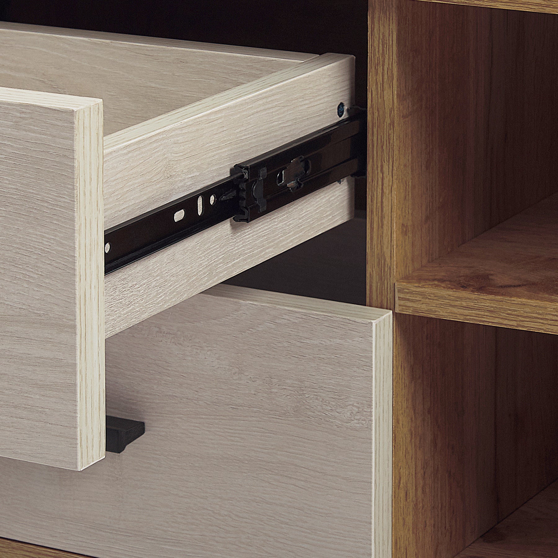 Beliani - FLORIDA  - TV-meubel - Lichte houtkleur - MDF