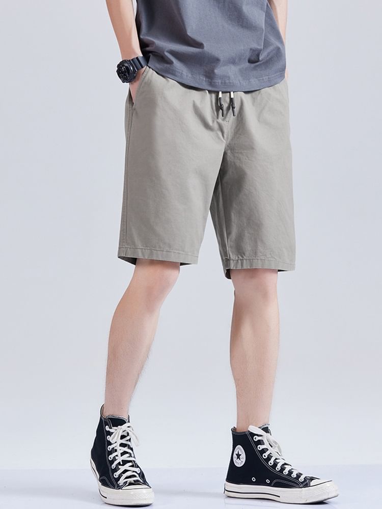 Zentrus - Effen shorts met trekkoord in de taille / Effen sweatshorts met elastische taille