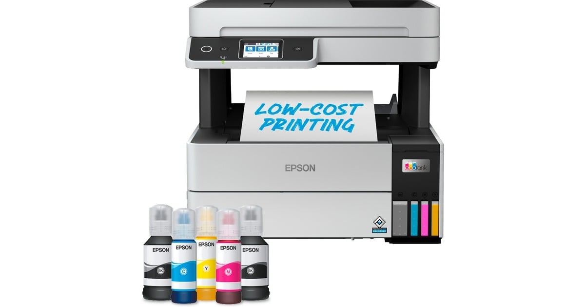 EpsonEcoTank ET-5170 all-in-one inkjetprinter  (Grijs/zwart,  Afdruk, Scan, Kopie, Fax, WiFi, USB, Ethernet)