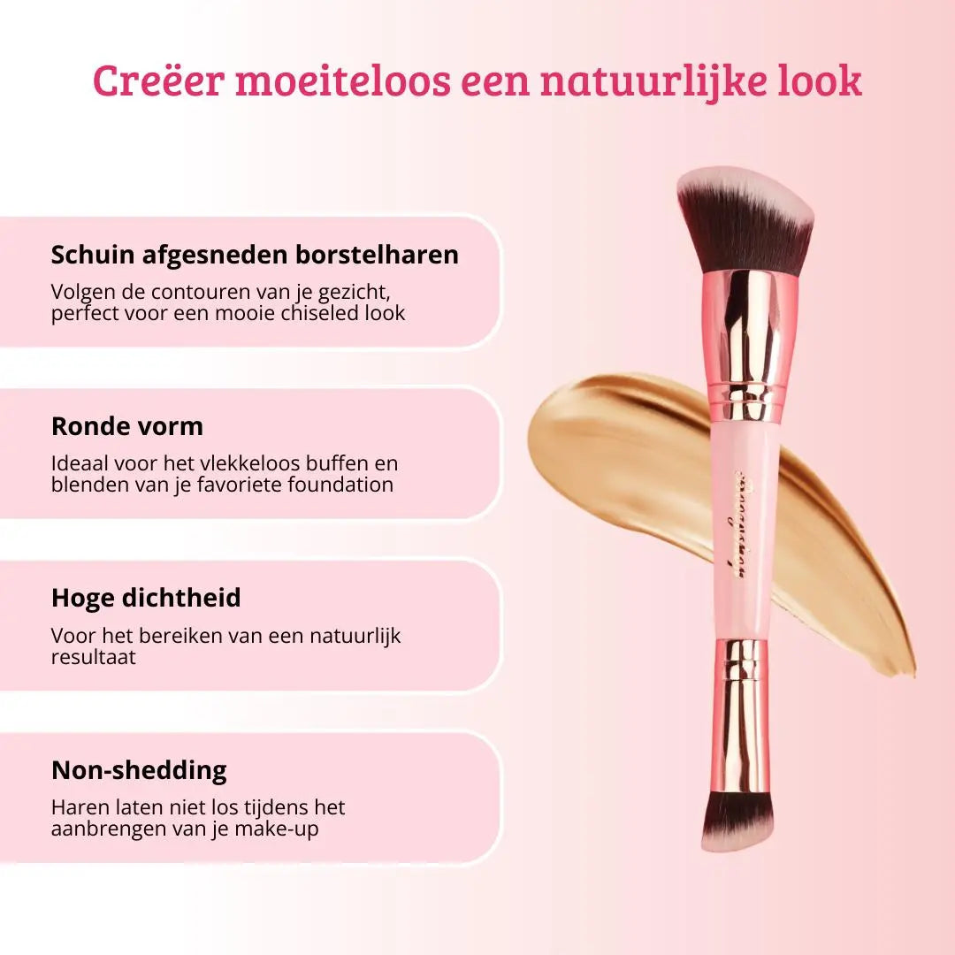 Soft Pink & Gold Multifunctional Blending Brush