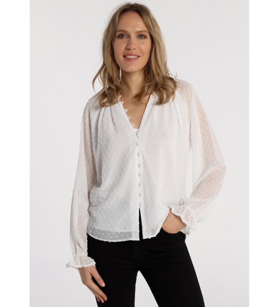 Victorio & Lucchino, Camisa de Manga Comprida V&L 131586 Branca