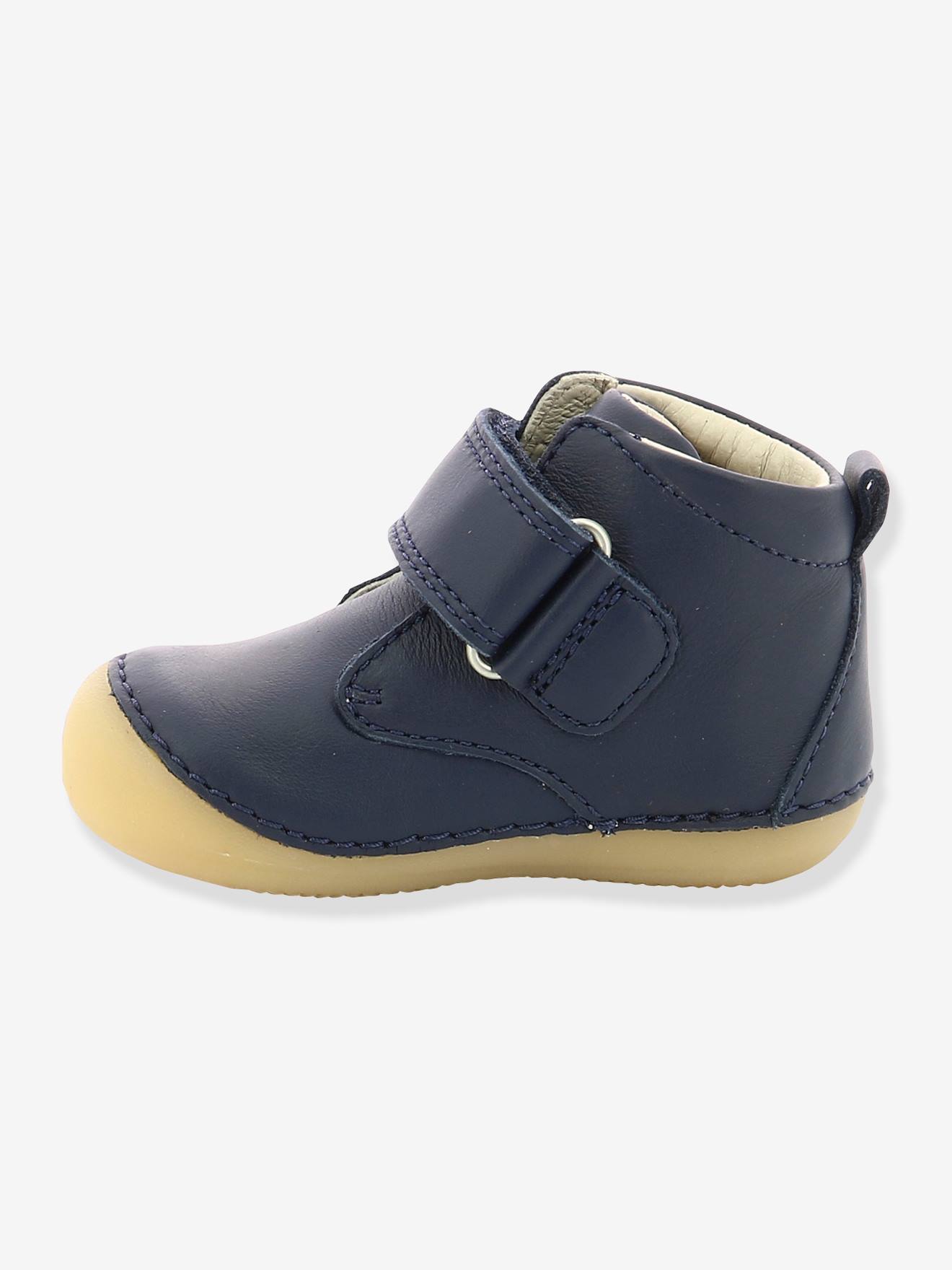 Sabio KICKERS® Botinhas de Couro para Bebê Primeiros Passos Tinta