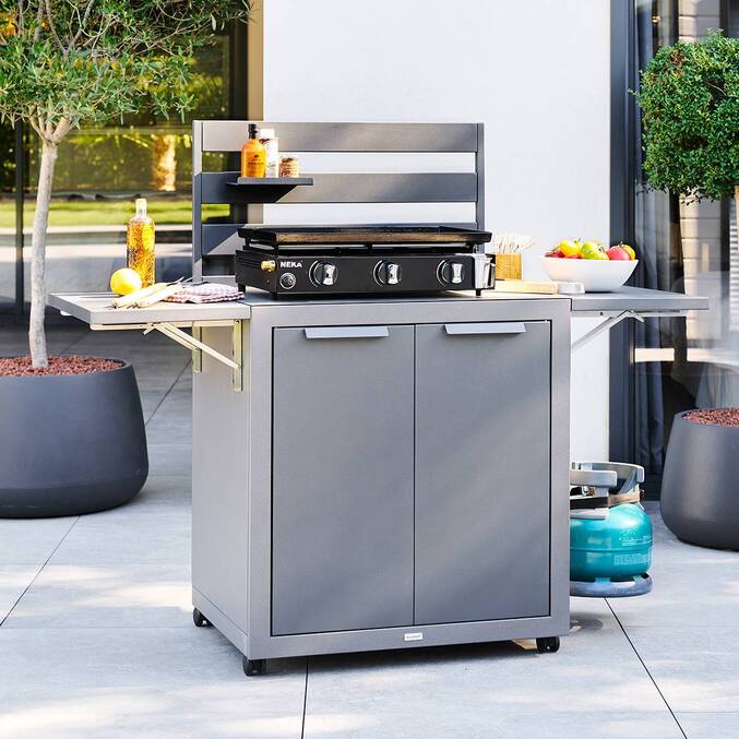 Chariot de jardin pour plancha OXYANA Graphite